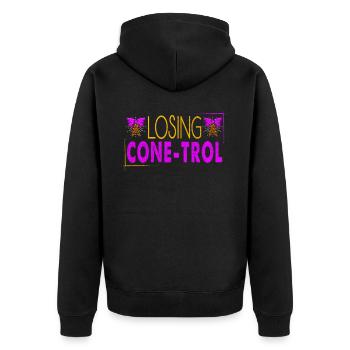 Perte de Cone-trol pour Frozen Sweet Fan - Veste à capuche bio Premium Unisexe - noir - Dos - Nico (187cm)