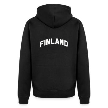 Finlande Gift Scandinavia Finlande Suomi Finne - Veste à capuche bio Premium Unisexe - noir - Dos - Nico (187cm)