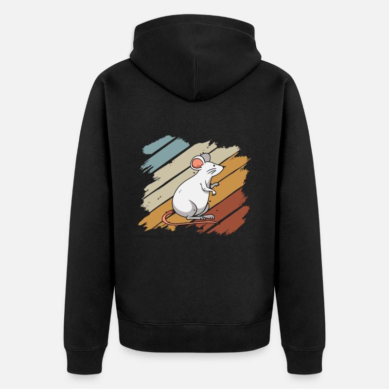 Souris - Veste à capuche bio Premium Unisexe - noir