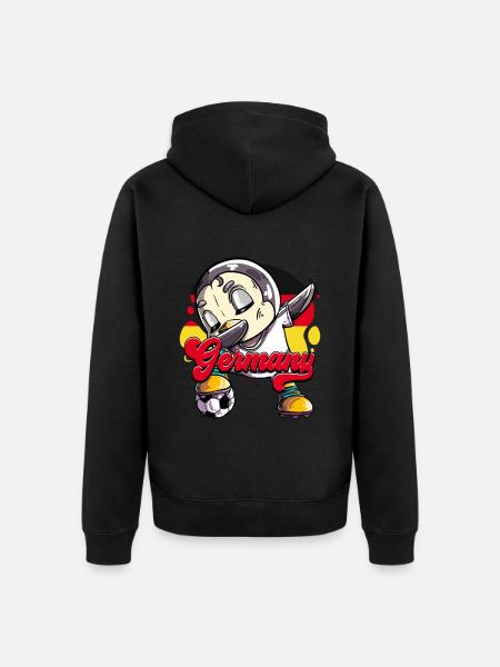 Germany Football - Unisex Premium Organic Zip Hoodie - black