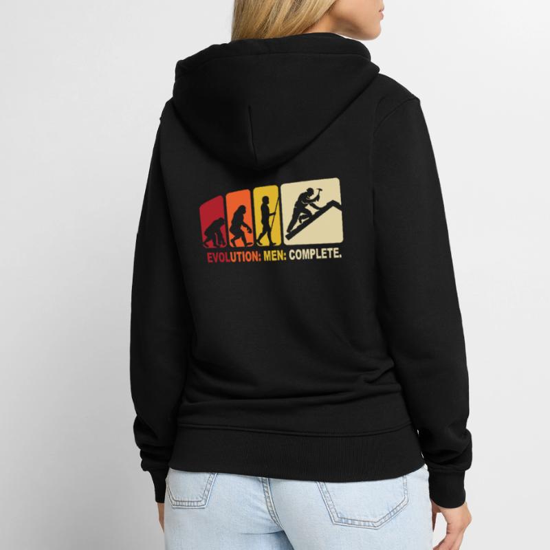 Dachdecker Evolution Dachdecken Unisex Premium Bio Zip Hoodie