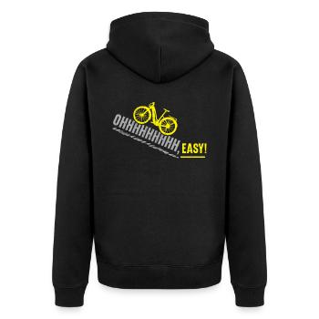E-Bike E-Bike Ride Bike Bike Lovers Bicyclefa - Veste à capuche bio Premium Unisexe - noir - Dos - Nico (187cm)
