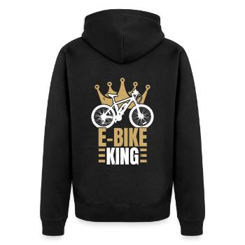 E-Bike King Vélo électrique Balade à vélo Cyclisme - Veste à capuche bio Premium Unisexe - noir - Dos - Nico (187cm)