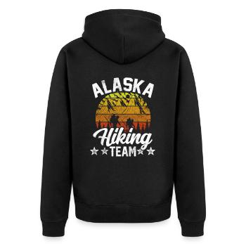 Alaska Hiking Team Randonneur - Veste à capuche bio Premium Unisexe - noir - Dos - Nico (187cm)