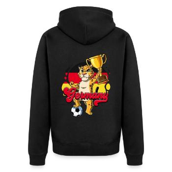 Allemagne Football - Veste à capuche bio Premium Unisexe - noir - Dos - Nico (187cm)