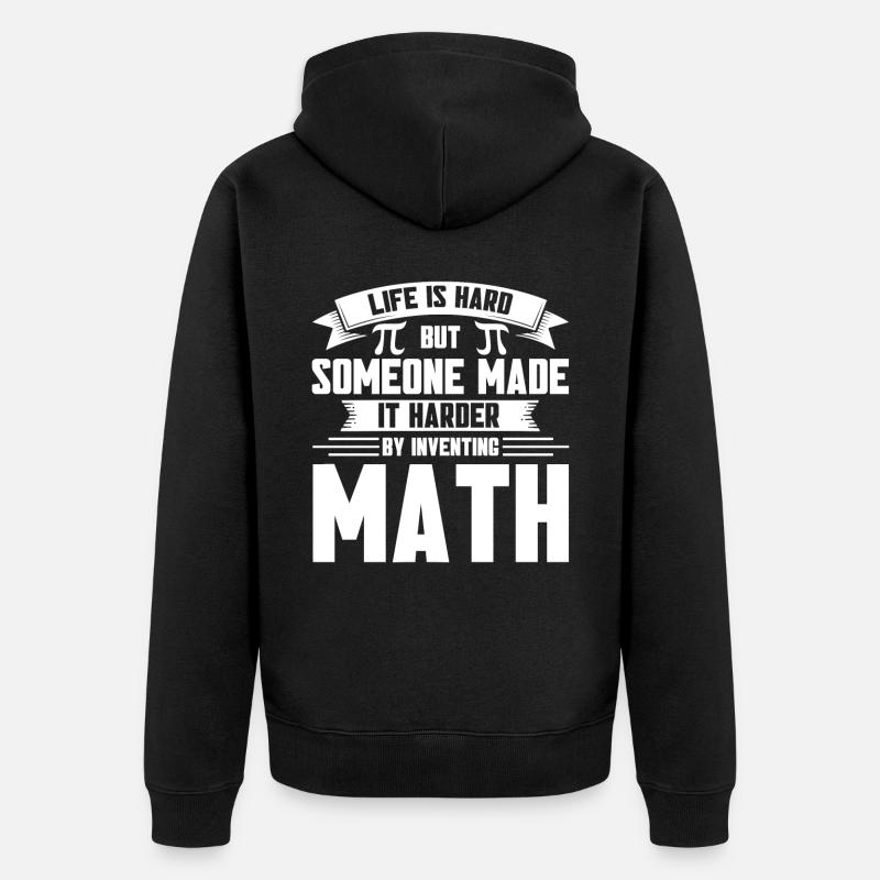 Math Mathématiques Sciences Math Cadeau - Veste à capuche bio Premium Unisexe - noir
