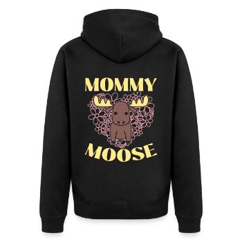 Maman Orignal Amant Alces Elk Deer Fête des Mères - Veste à capuche bio Premium Unisexe - noir - Dos - Nico (187cm)