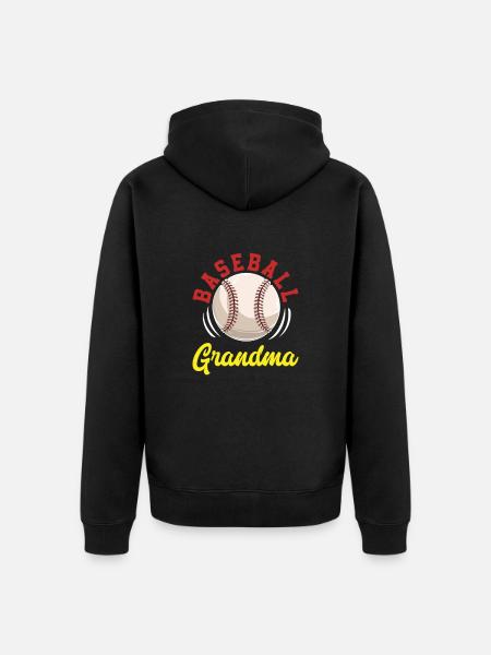 Grand-mère de baseball - Veste à capuche bio Premium Unisexe - noir