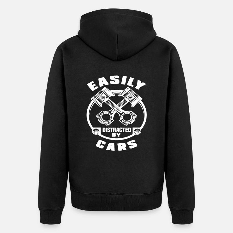 Voitures de mécanique automobile - Veste à capuche bio Premium Unisexe - noir