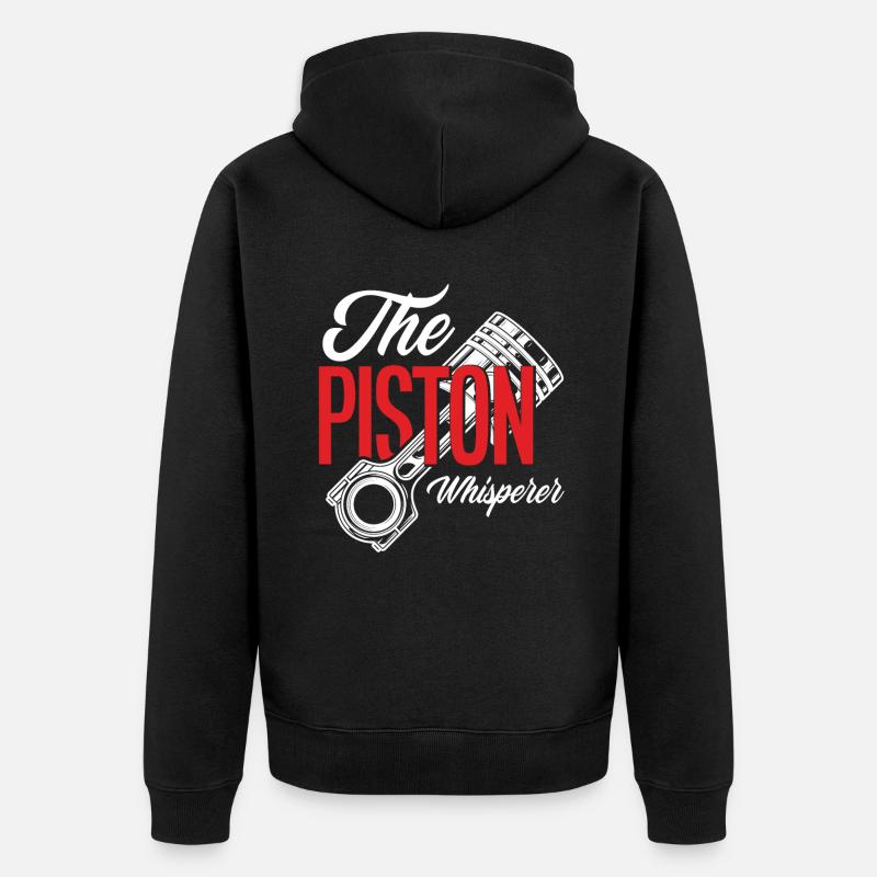 Mécanicien automobile Piston Whisperer - Veste à capuche bio Premium Unisexe - noir