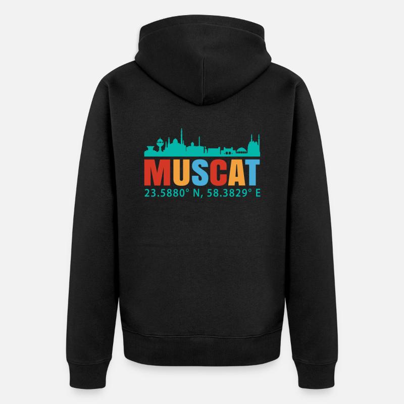 Mascate - Veste à capuche bio Premium Unisexe - noir