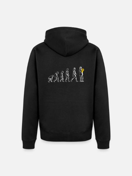 Grappig Hoorn Muziekinstrument - Uniseks Premium bio ziphoodie - zwart