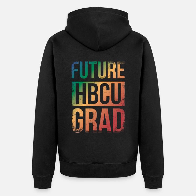 Futur diplômé Hbcu Pour Fier - Veste à capuche bio Premium Unisexe - noir