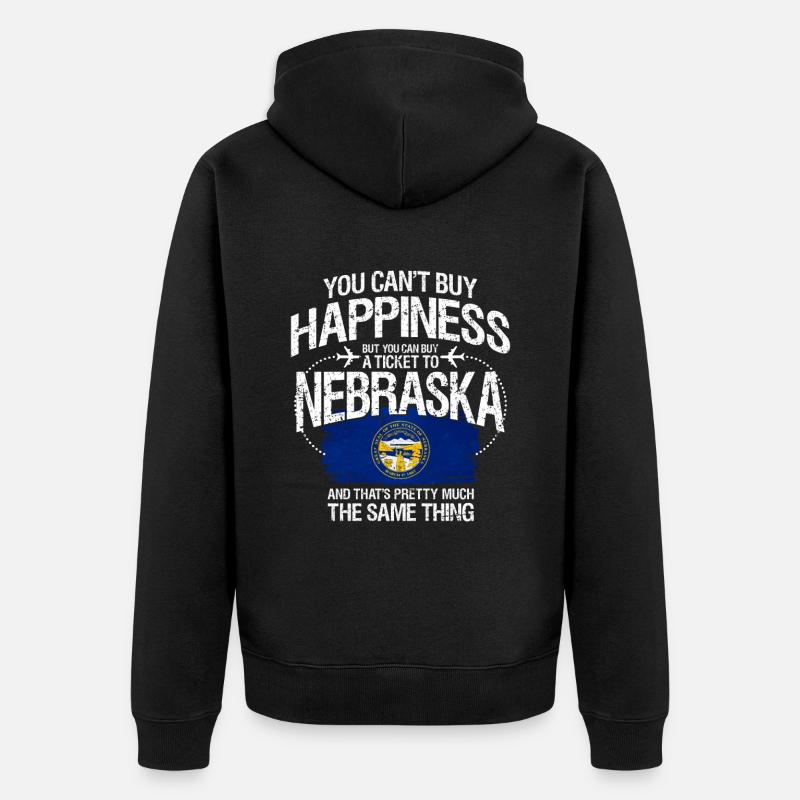 Nebraska - Veste à capuche bio Premium Unisexe - noir