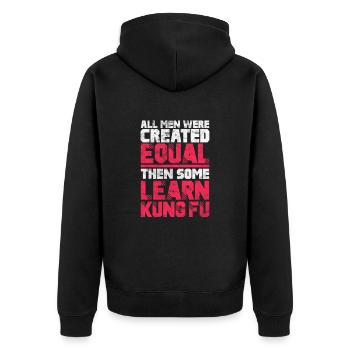 Kung-fu - Veste à capuche bio Premium Unisexe - noir - Dos - Nico (187cm)