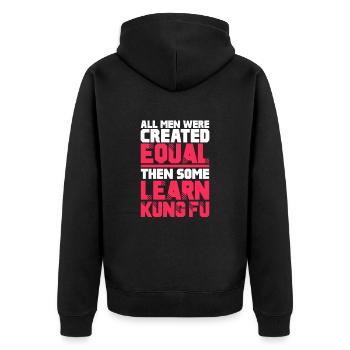 Kung Fu Arts Martiaux Arts Martiaux Cadeau - Veste à capuche bio Premium Unisexe - noir - Dos - Nico (187cm)