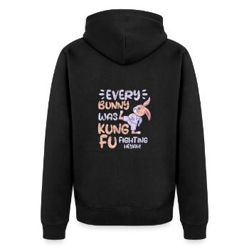 Kung-fu - Veste à capuche bio Premium Unisexe - noir - Dos - Nico (187cm)