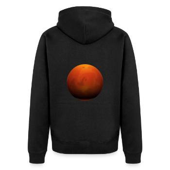 Mars Red Planet Space Astronaut Cadeau - Veste à capuche bio Premium Unisexe - noir - Dos - Nico (187cm)