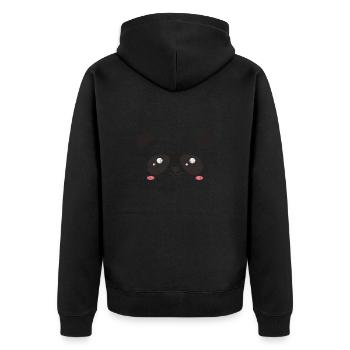 Panda - Veste à capuche bio Premium Unisexe - noir - Dos - Nico (187cm)