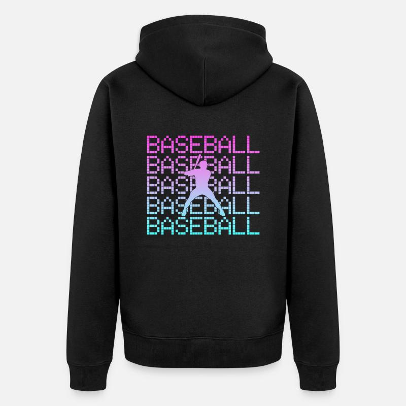 Base-ball - Veste à capuche bio Premium Unisexe - noir