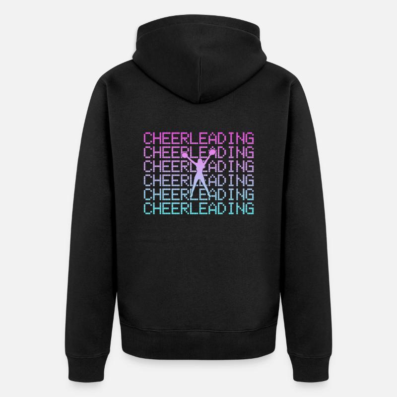 cheerleading - Unisex Premium Bio Zip Hoodie - Schwarz