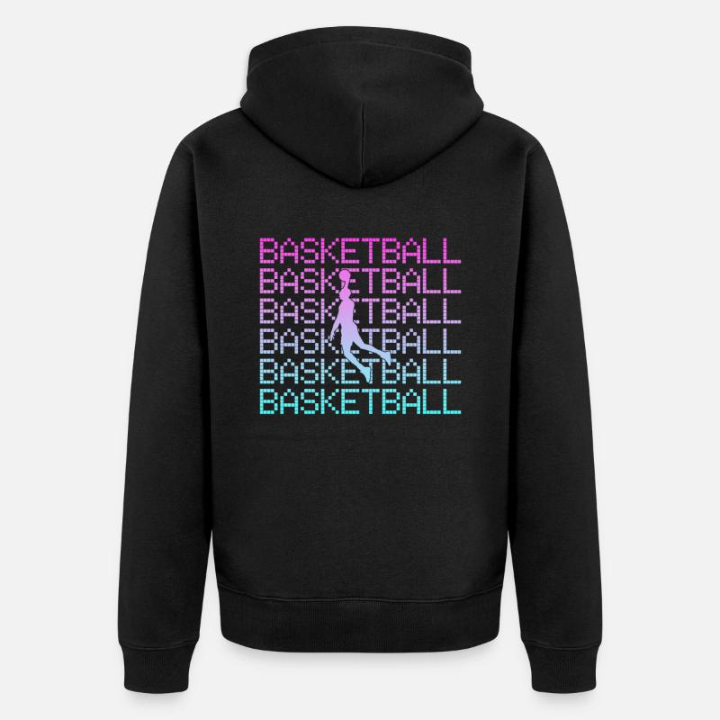 Basket-ball - Veste à capuche bio Premium Unisexe - noir