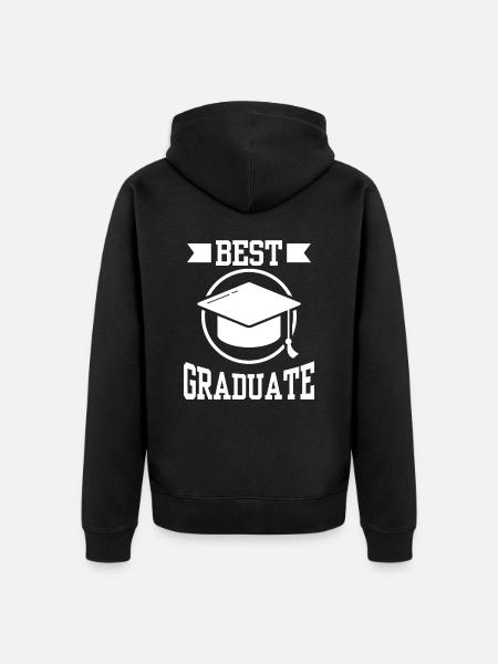 Best Graduate Graduate Award - Unisex Premium Organic Zip Hoodie - black