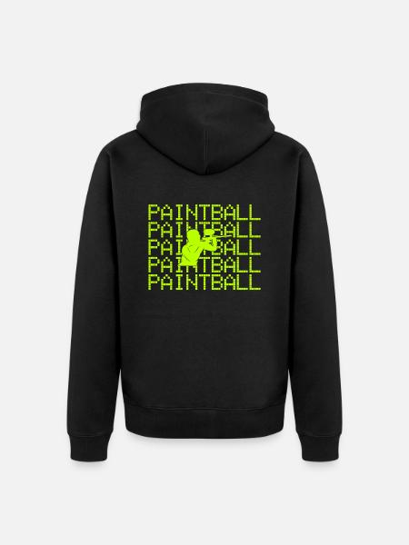 Paintball - Unisex Premium Organic Zip Hoodie - black