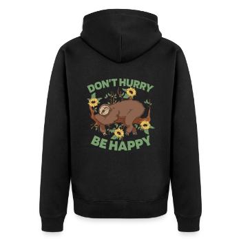 Hobby Jardinier Tournesol Jardinier - Veste à capuche bio Premium Unisexe - noir - Dos - Nico (187cm)