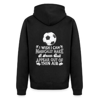 Football Football - Veste à capuche bio Premium Unisexe - noir - Dos - Nico (187cm)