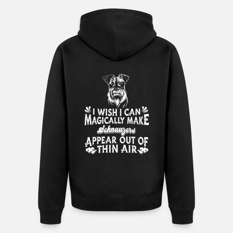 Schnauzer Chien Géant Schnauzer - Veste à capuche bio Premium Unisexe - noir