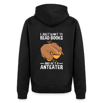 Fourmilier d’amérique du Sud Fourmiliers - Veste à capuche bio Premium Unisexe - noir - Dos - Nico (187cm)