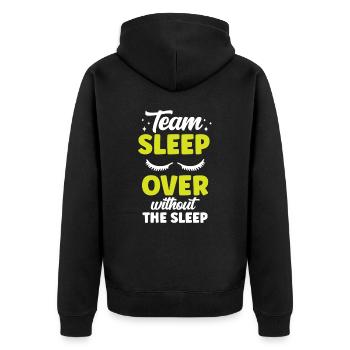 Soirée pyjama d’équipe sans fête de nuit - Veste à capuche bio Premium Unisexe - noir - Dos - Nico (187cm)