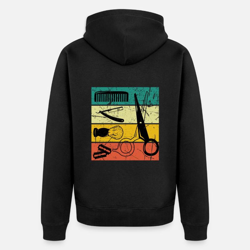 Coiffeur - Veste à capuche bio Premium Unisexe - noir