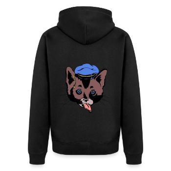 Cat’s Head Sailor Sailor Ship Ahoi maritim - Veste à capuche bio Premium Unisexe - noir - Dos - Nico (187cm)