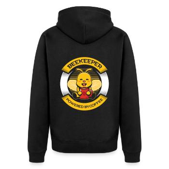Bees honey bee beekeeper beekeeper gift - Unisex Premium Organic Zip Hoodie - black - Back - Nico (187cm)