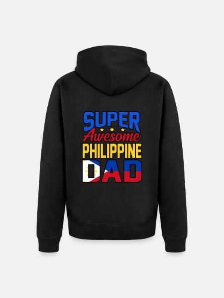 Philippinen - Unisex Premium Bio Zip Hoodie - Schwarz