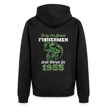 Legendary 67 years old gift for his 67th birthday - Unisex Premium Organic Zip Hoodie - black - Back - Nico (187cm)