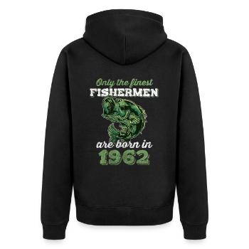 Legendary 60 years old gift for the 60th birthday - Unisex Premium Organic Zip Hoodie - black - Back - Nico (187cm)