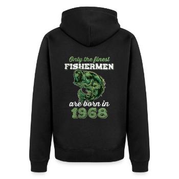 Legendary 54 years old gift for the 54th birthday - Unisex Premium Organic Zip Hoodie - black - Back - Nico (187cm)