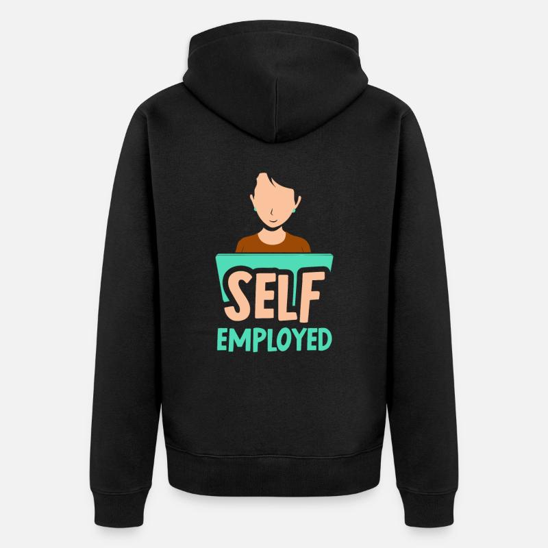 Freelance Maman Freelancer Freelancer - Veste à capuche bio Premium Unisexe - noir