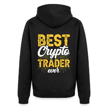 Meilleur crypto trader de tous les temps Trader Crypto - Veste à capuche bio Premium Unisexe - noir - Dos - Nico (187cm)