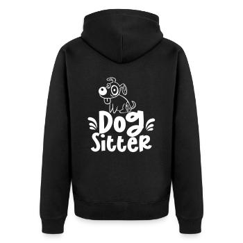 Dog Sitter Dog Sitting Dog Sitting Dog - Veste à capuche bio Premium Unisexe - noir - Dos - Nico (187cm)