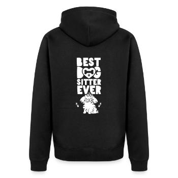 Meilleur Dog Sitter Ever Dog Dog Sitting - Veste à capuche bio Premium Unisexe - noir - Dos - Nico (187cm)