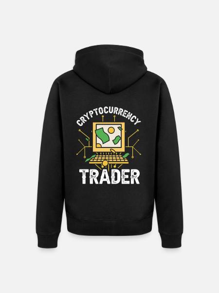 Cryptocurrency Trader Crypto Trader Crypto - Unisex Premium Organic Zip Hoodie - black