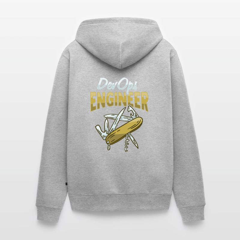 Sys-Admin Developer Devops Engineer Unisex Premium Organic Zip Hoodie