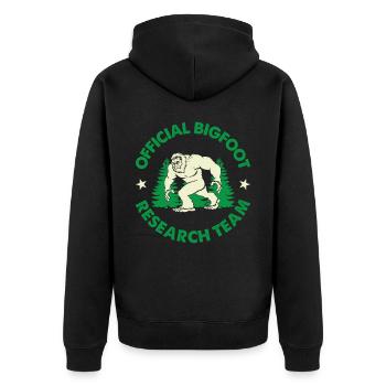 Équipe de recherche certifiée Bigfoot - Veste à capuche bio Premium Unisexe - noir - Dos - Nico (187cm)