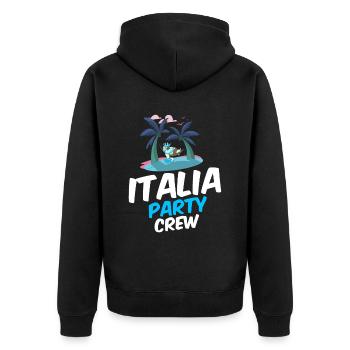 Équipage de l’Italia Party - Veste à capuche bio Premium Unisexe - noir - Dos - Nico (187cm)