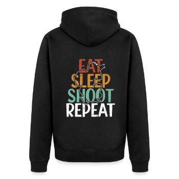Photographer Photos Photo Cameraman Paparazzo - Unisex Premium Organic Zip Hoodie - black - Back - Nico (187cm)