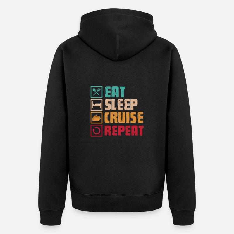 Croisière - Veste à capuche bio Premium Unisexe - noir